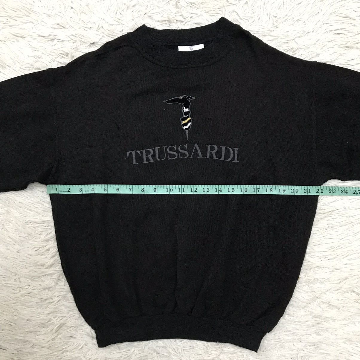 Trussardi × Vintage VINTAGE 90s TRUSARRDI EMBROIDERY LOGO SWEATSHIRT Size US M / EU 48-50 / 2 - 11 Thumbnail