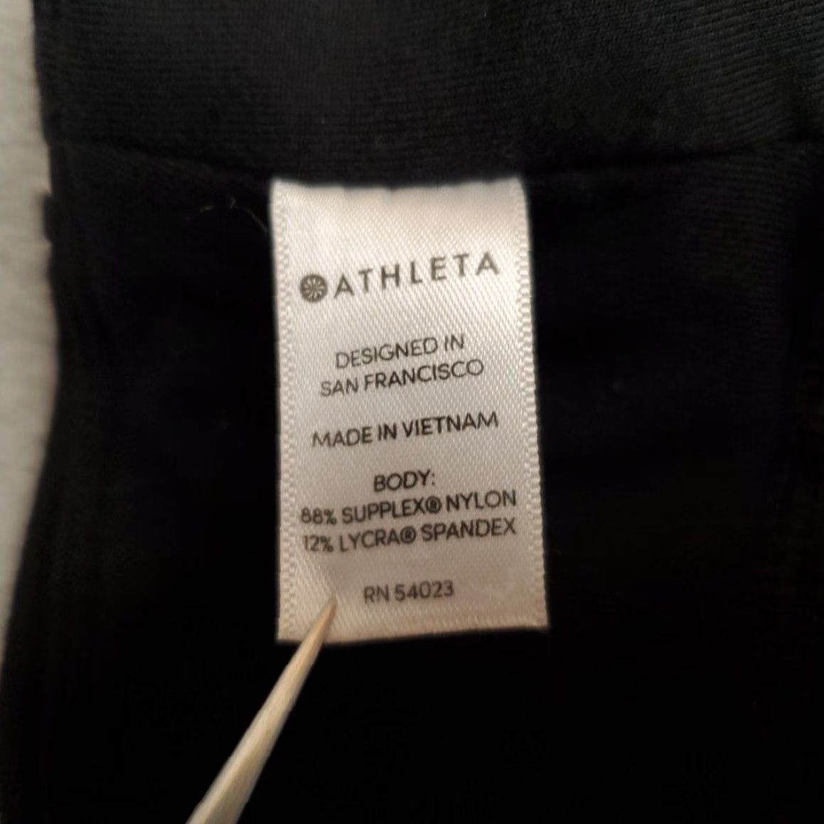 Athleta Athleta Pants Womens M Black White Striped Track Tux Tight Legging Athleisure Size 32" / US 10 / IT 46 - 6 Thumbnail