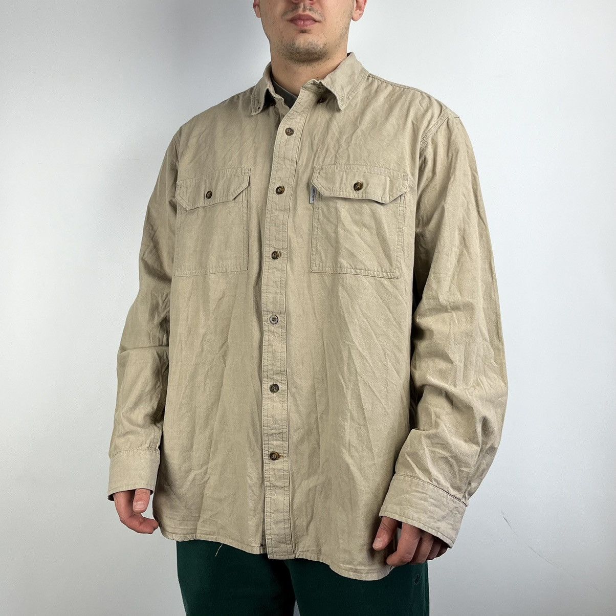 Carhartt Vintage Carhartt work shirt size XLarge Size US XL / EU 56 / 4 - 1 Thumbnail