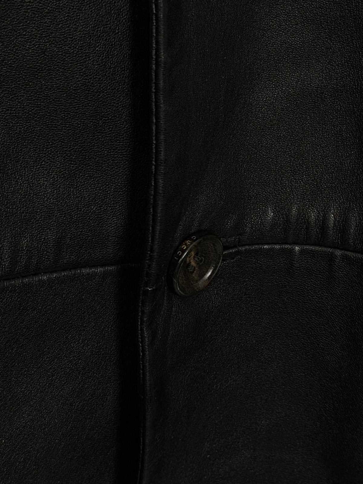 Gucci Gucci By Tom Ford A/W2002 Long Leather Blazer Jacket Size US L / EU 52-54 / 3 - 7 Thumbnail
