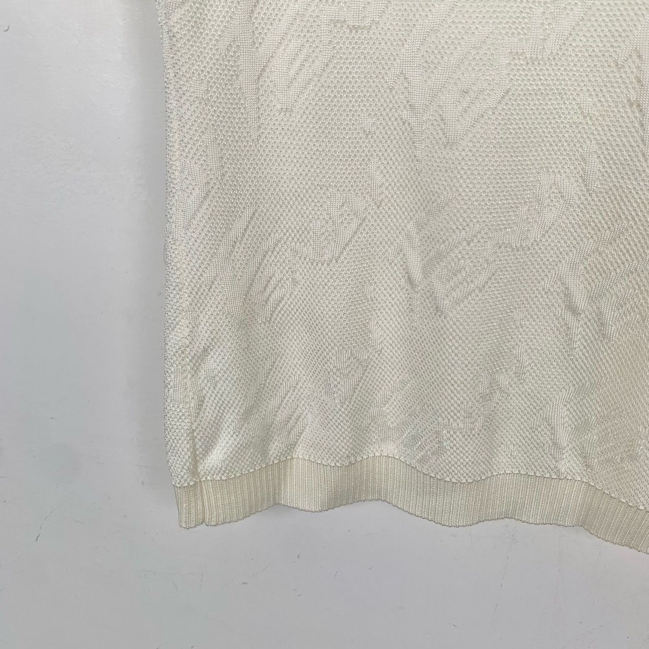 Fendi Fendi Womens Ivory Short-Sleeve Mock Neck Knit Top Size S / US 4 / IT 40 - 4 Thumbnail