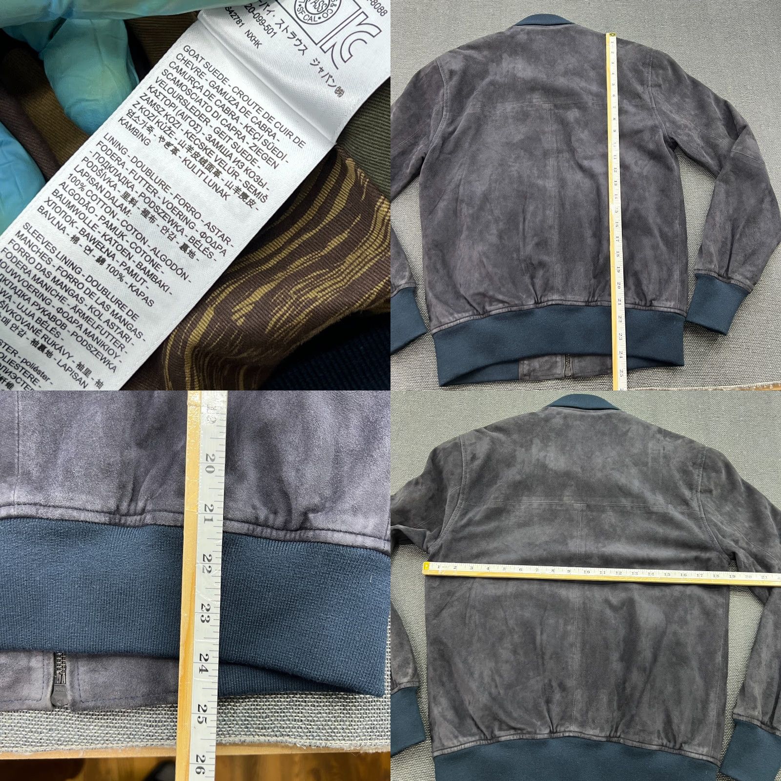 Levi's Levi's Made & Crafted Italy Goat Suede Jacket Mens Small Size S Blue Leather Biker Vintage No Absent Size US S / EU 44-46 / 1 - 8 Thumbnail