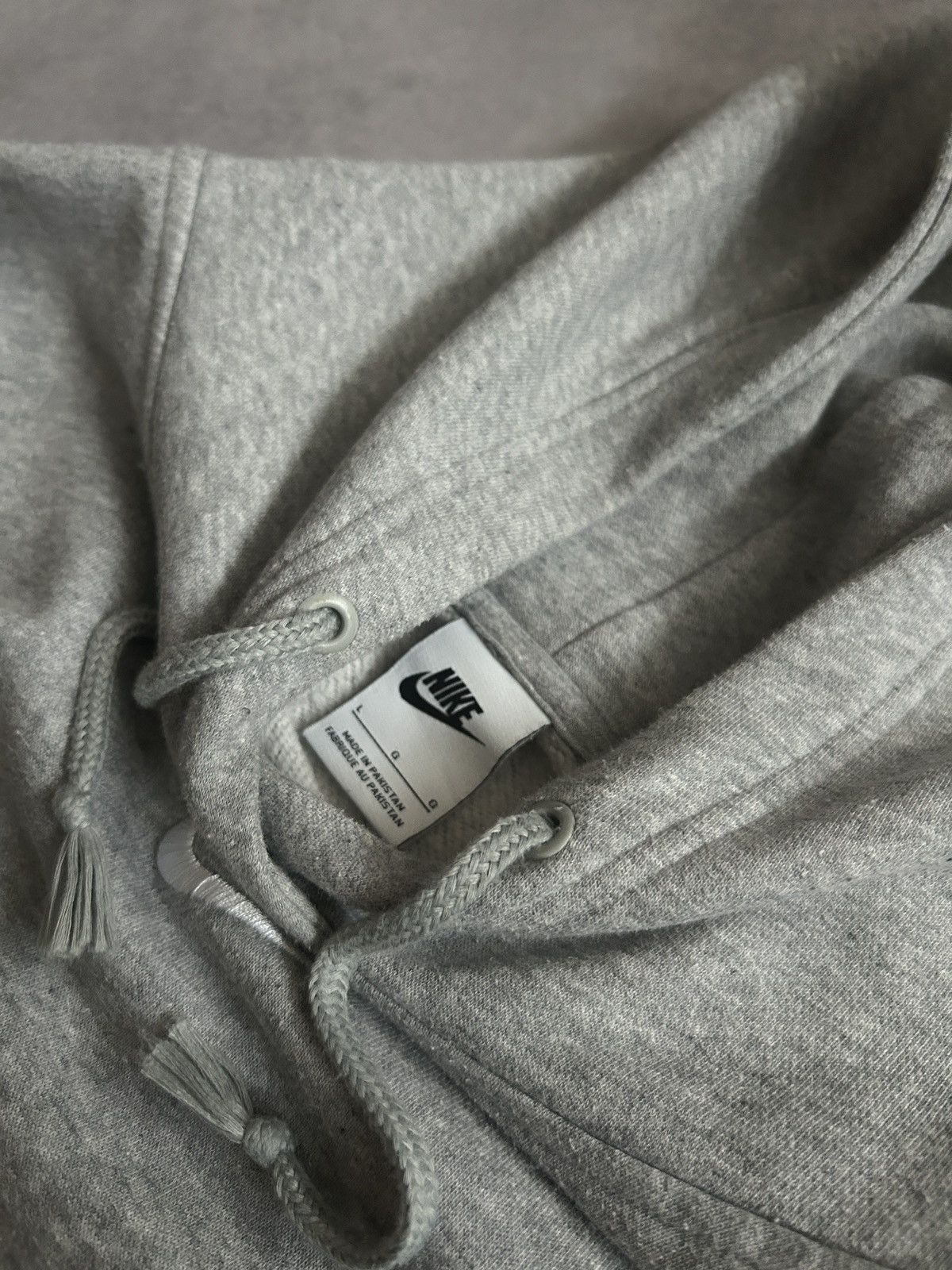 Nike Nike Central swoosh grey hoodies Travis Scott y2k Size US L / EU 52-54 / 3 - 3 Thumbnail