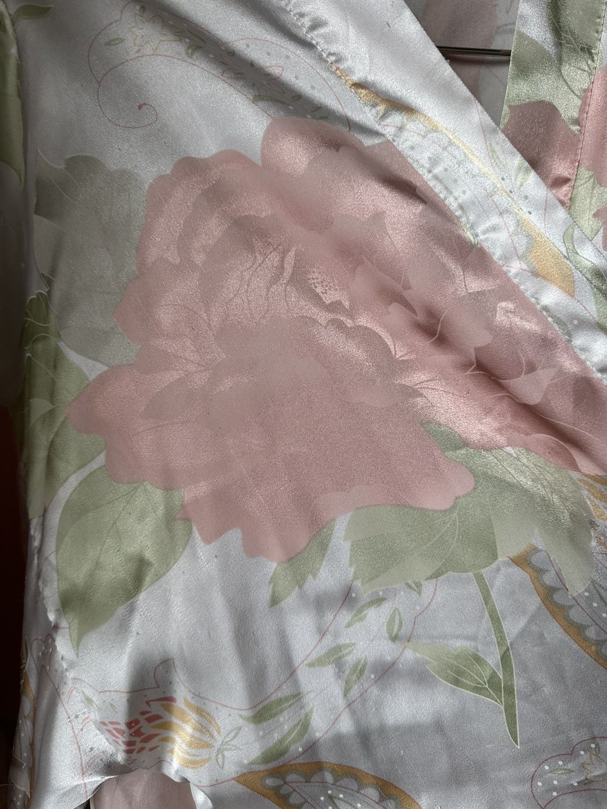 Vintage Silk Night Robe Size M / US 6-8 / IT 42-44 - 13 Thumbnail