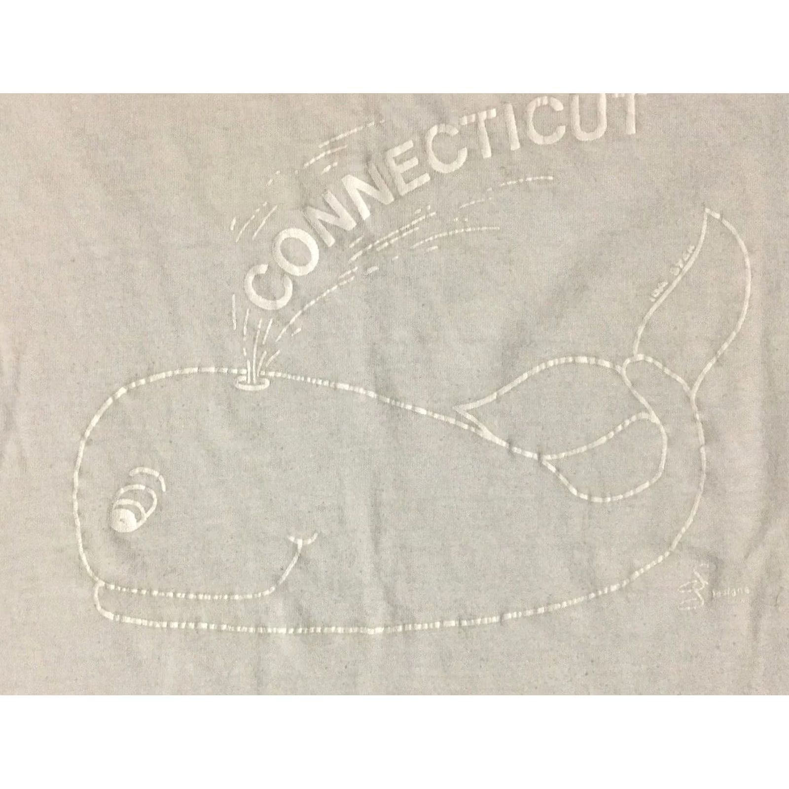 Vintage VINTAGE Connecticut Whale Faded Spellout Shirt S USA Graphic Tee Men White 80s 90s Grunge Biker Surf Ocean Nautical Punk Retro Rock Beach Tattoo S Size US S / EU 44-46 / 1 - 2 Thumbnail