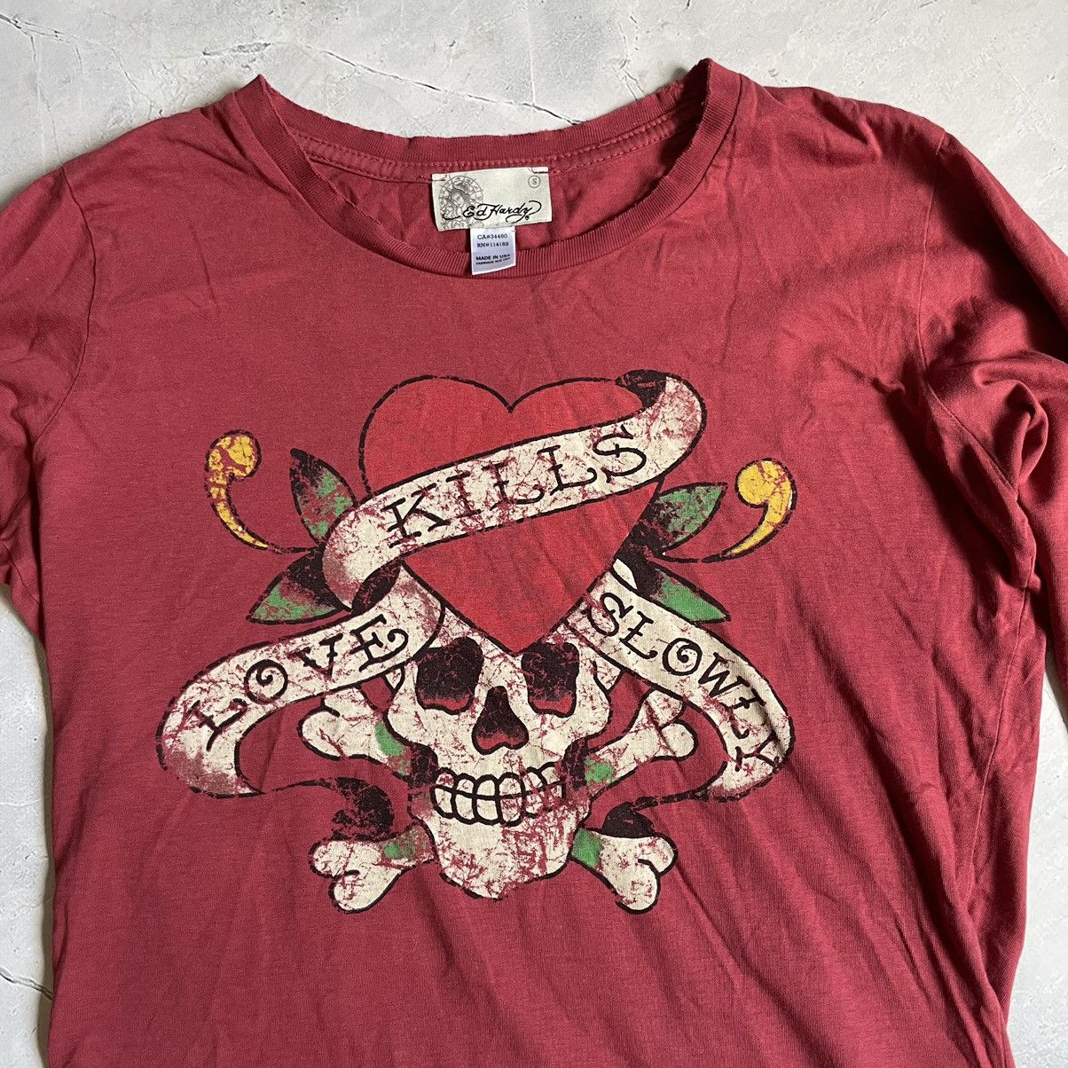 Christian Audigier × Ed Hardy Ed Hardy Christian Audiger Skull Printed Longsleeve Size S / US 4 / IT 40 - 3 Thumbnail