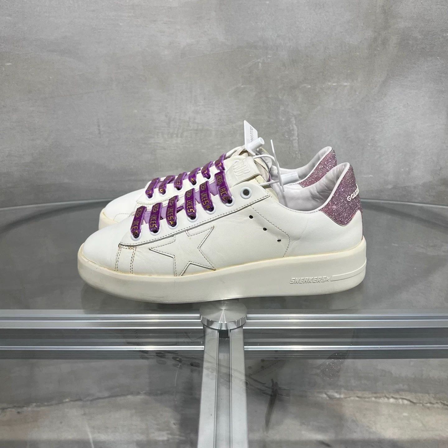 Golden Goose GGDB Leather Sparkle Sneakers EUR 36 Size US 5 / IT 35 - 3 Thumbnail