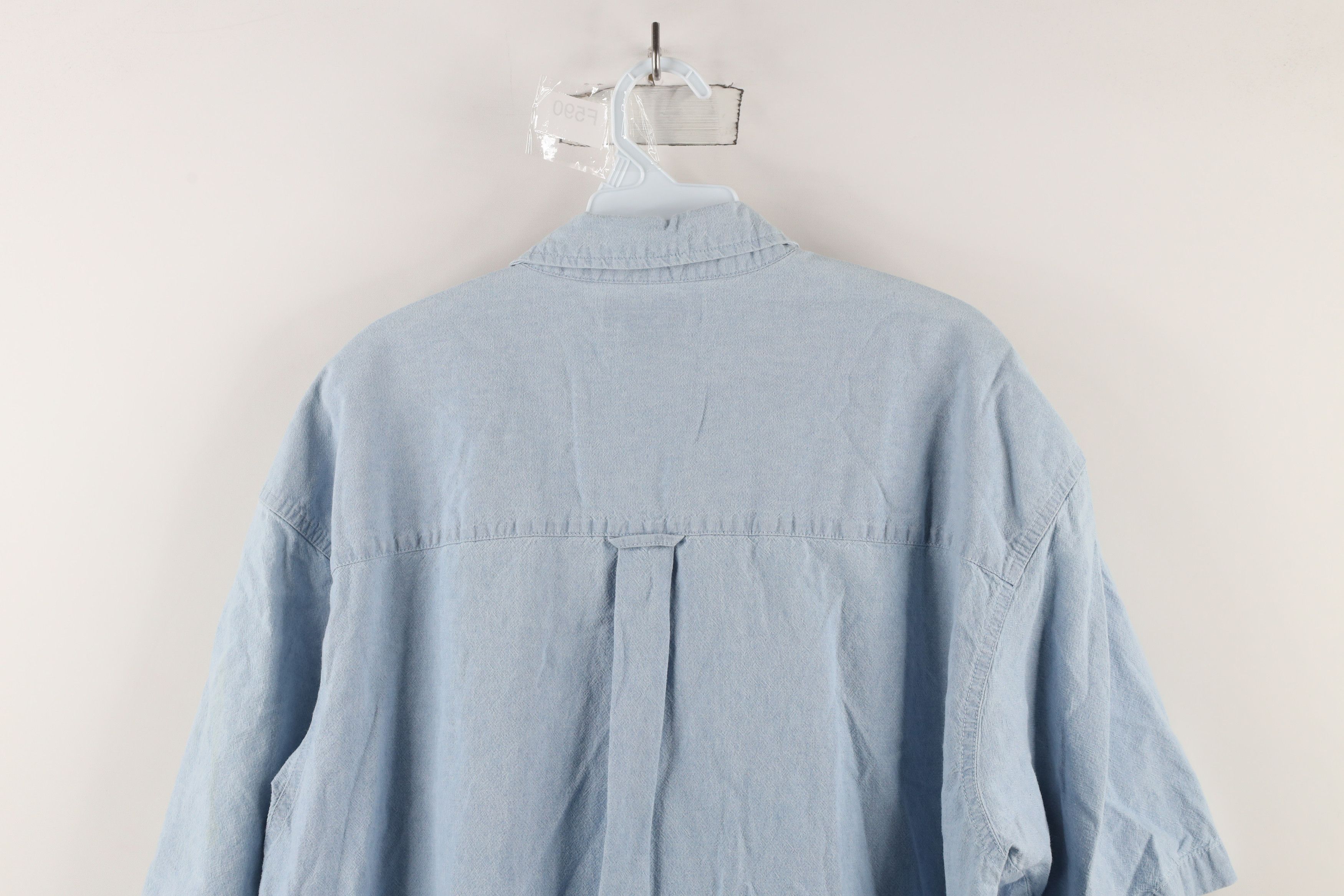 Columbia × Vintage Vtg 90s Columbia Out Denim Short Sleeve Button Down Shirt Size US XL / EU 56 / 4 - 9 Thumbnail
