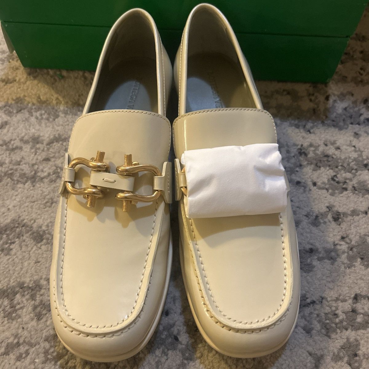 Bottega Veneta Bottega Veneta Monsieur Mocassin Soft Vinyl Butter Loafers Size US 9.5 / IT 39.5 - 5 Thumbnail