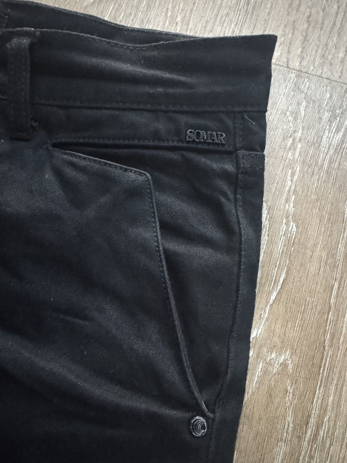 Somar Somar Pequod Denim Black Wide Leg Pants Size US 32 / EU 48 - 3 Thumbnail