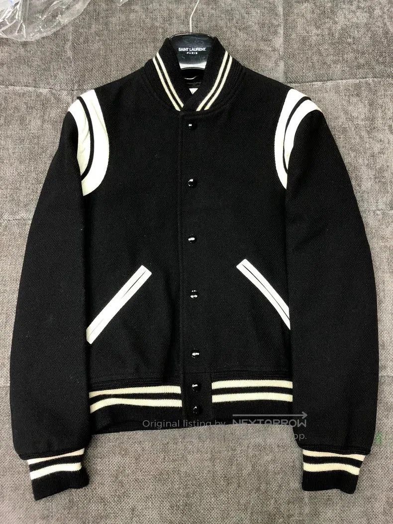 Saint Laurent Paris Saint Laurent Classic Varsity Jacket. Size US M / EU 48-50 / 2 - 2 Thumbnail