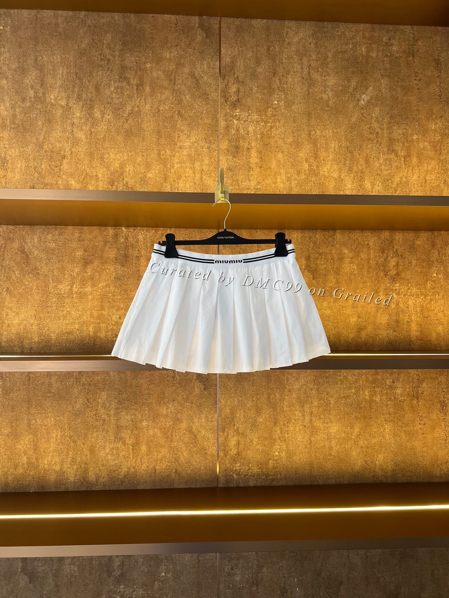 Miu Miu Miumiu Pleated Skirt Size 38" / US 16 / IT 52 - 1 Thumbnail
