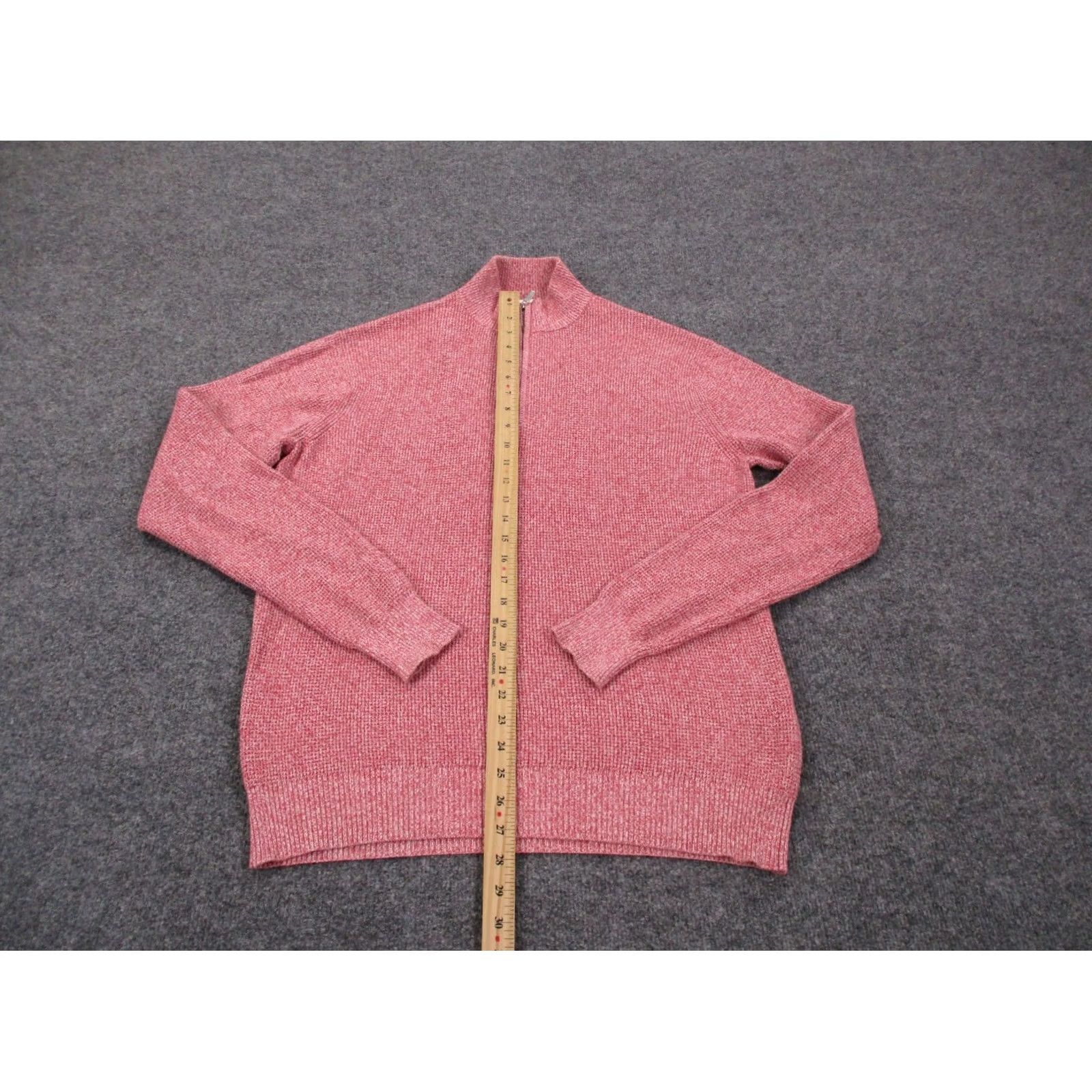 Peter Millar Peter Millar Sweater Mens L Active Performance Stretch Pullover Red Knit Wool Cotton 1/4 Zip Thermal Lightweight Golf Tennis Walking Full Zip? Size US L / EU 52-54 / 3 - 3 Thumbnail
