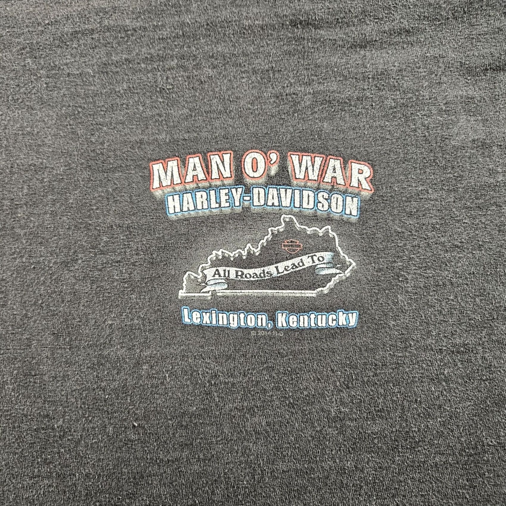 Harley Davidson Harley-Davidson Man O' War Shirt Mens Large Black Crew Neck Short Sleeve Graphic Print Motorcycle Tee Men X-Large Size US L / EU 52-54 / 3 - 3 Thumbnail