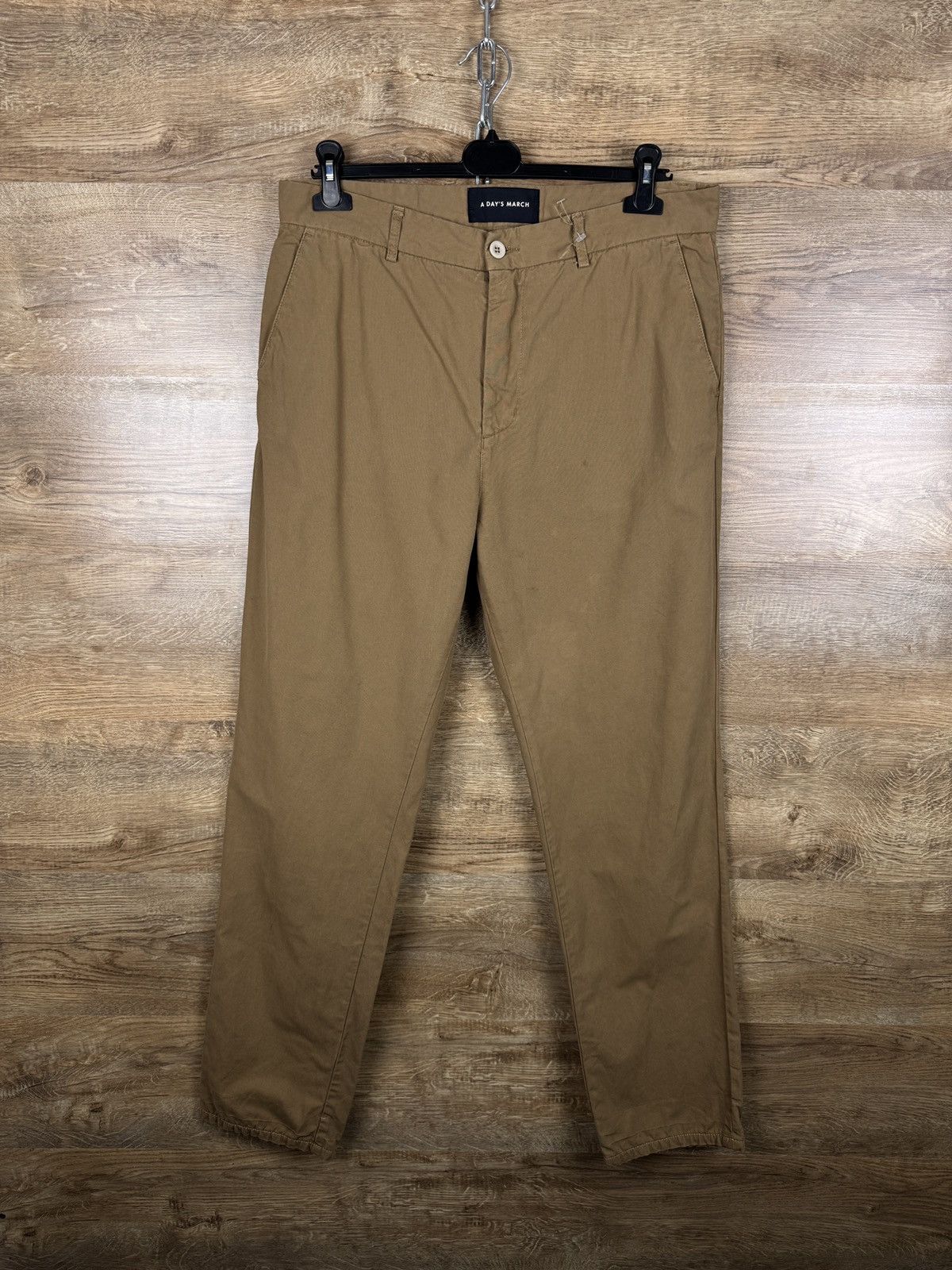 A Day's March × Vintage Mens Vintage A Days March chinos pants casual brown luxury Size US 32 / EU 48 - 1 Thumbnail