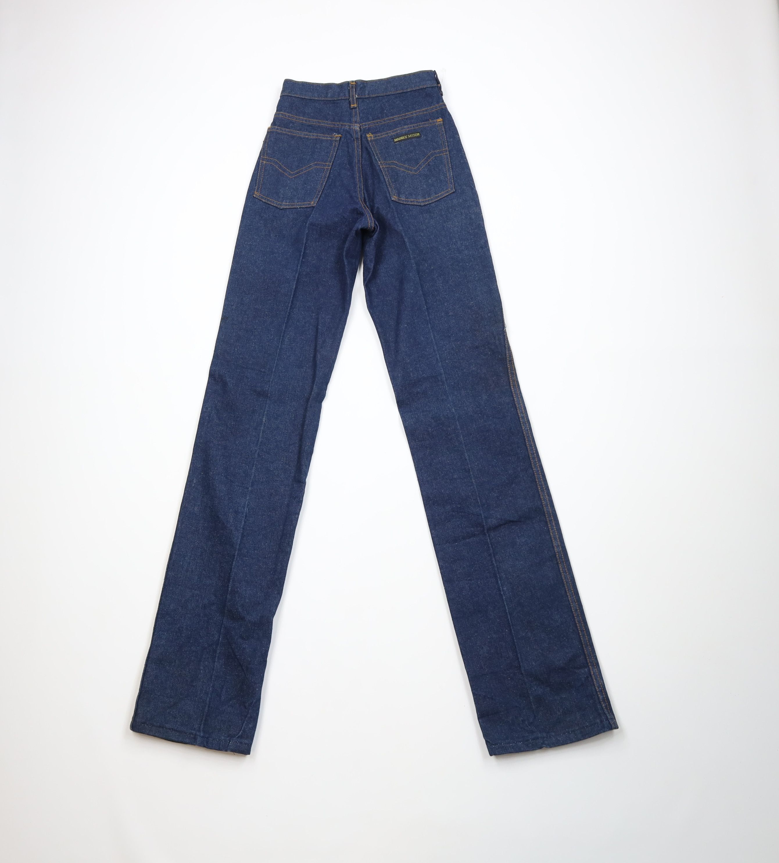 Vintage Vintage 70s Streetwear Straight Leg Denim Jeans Blue USA Size 26" / US 2 / IT 38 - 10 Thumbnail