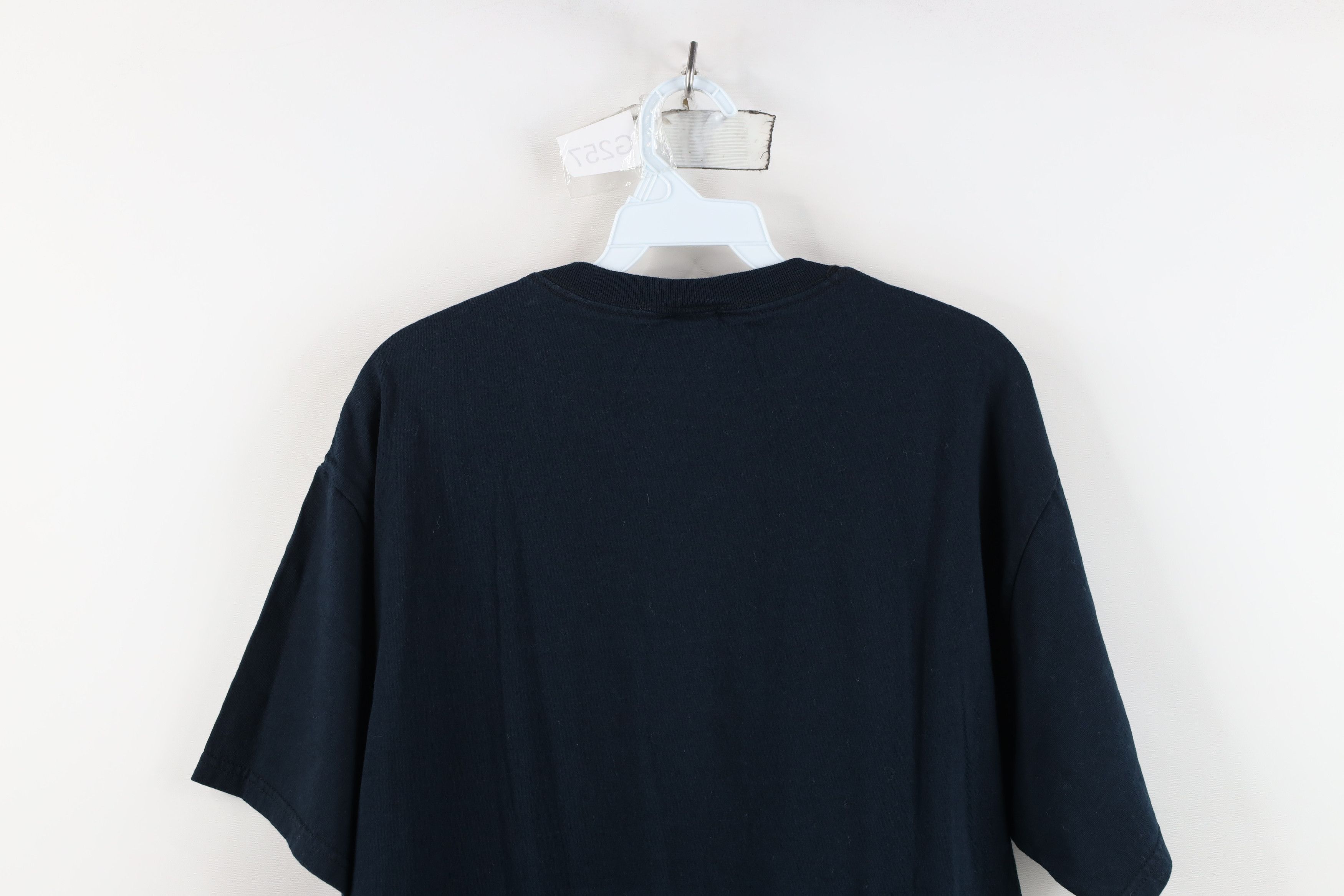 Vintage Vintage 90s Y2K Streetwear Blank Heavy Cotton T-Shirt Black Size US L / EU 52-54 / 3 - 14 Thumbnail
