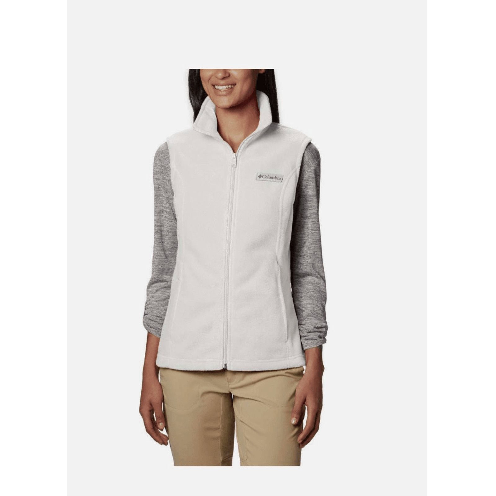 Columbia Columbia Benton Springs white full zip vest Size Large Size L / US 10 / IT 46 - 1 Thumbnail