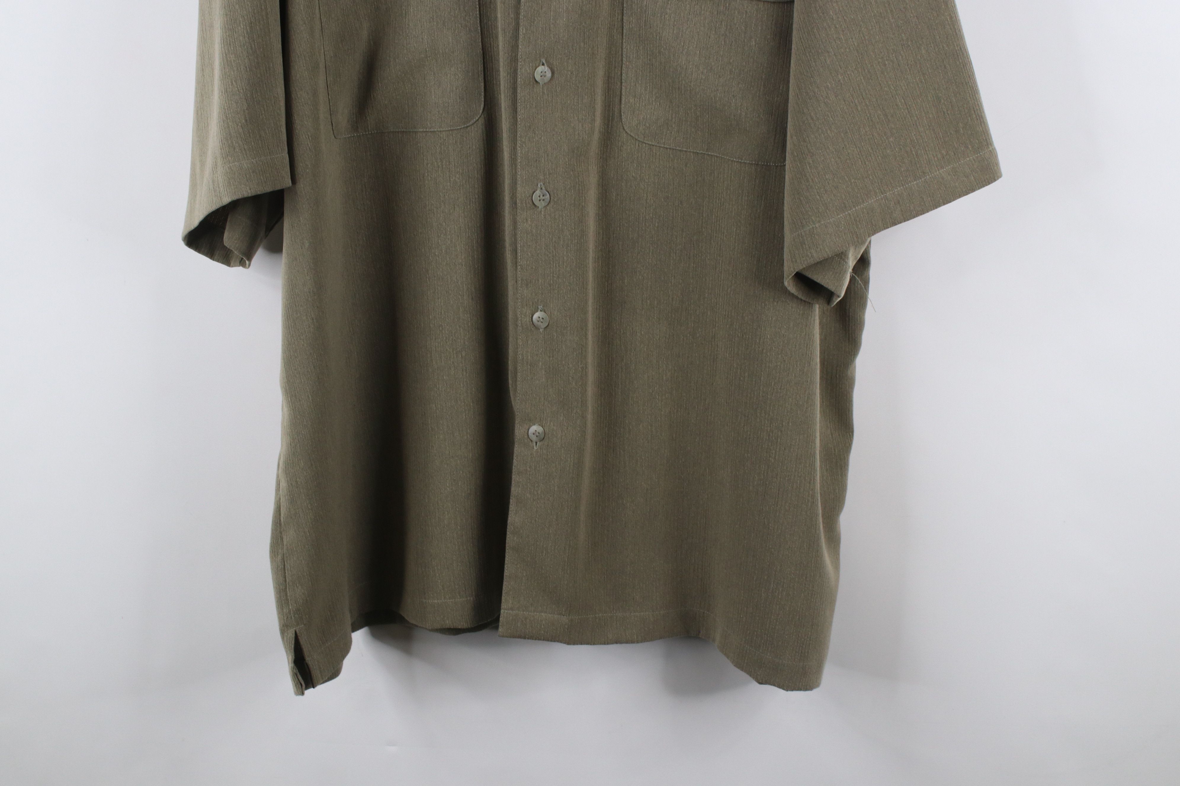 Vintage Vintage 90s Streetwear Short Sleeve Board Button Shirt Brown Size US XXL / EU 58 / 5 - 3 Thumbnail