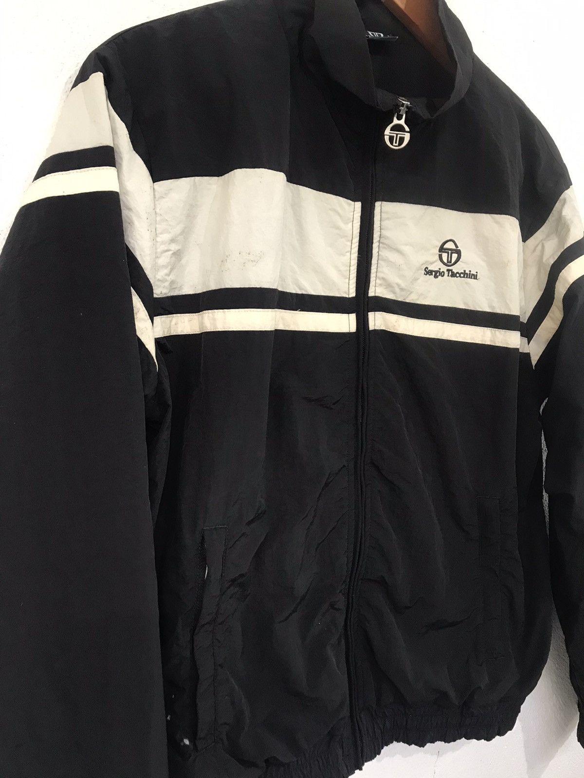 Japanese Brand × Sergio Tacchini × Vintage Rare sergio Tacchini nylon jacket Size US M / EU 48-50 / 2 - 3 Thumbnail