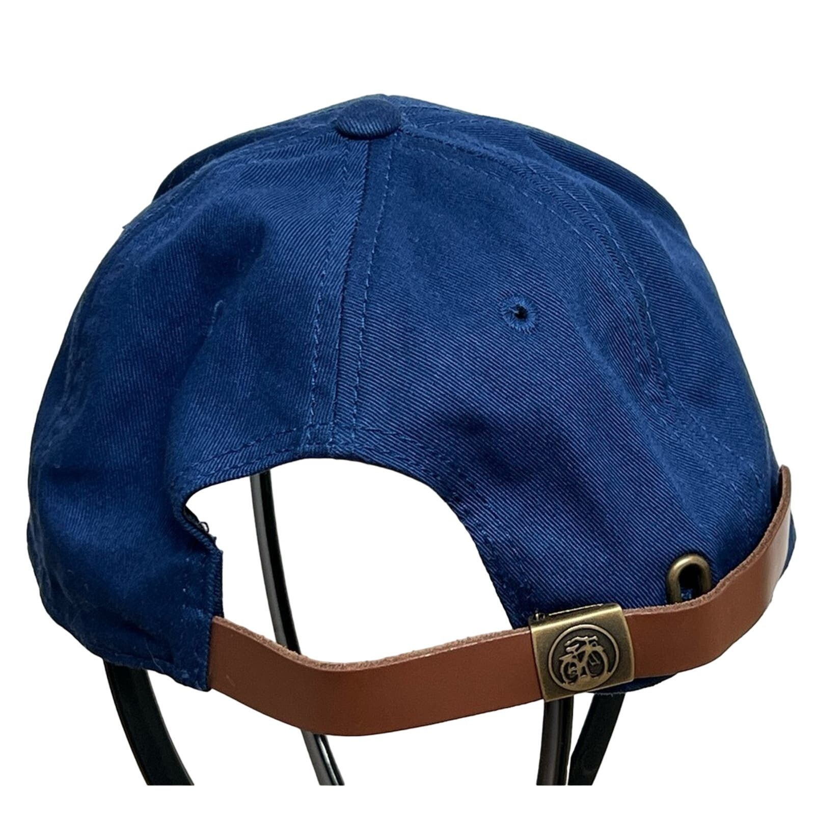 Drink Beer Save Water New Belgium Brewing Fat Tire Hat -Blue Leather Strap Beer Size ONE SIZE - 3 Thumbnail