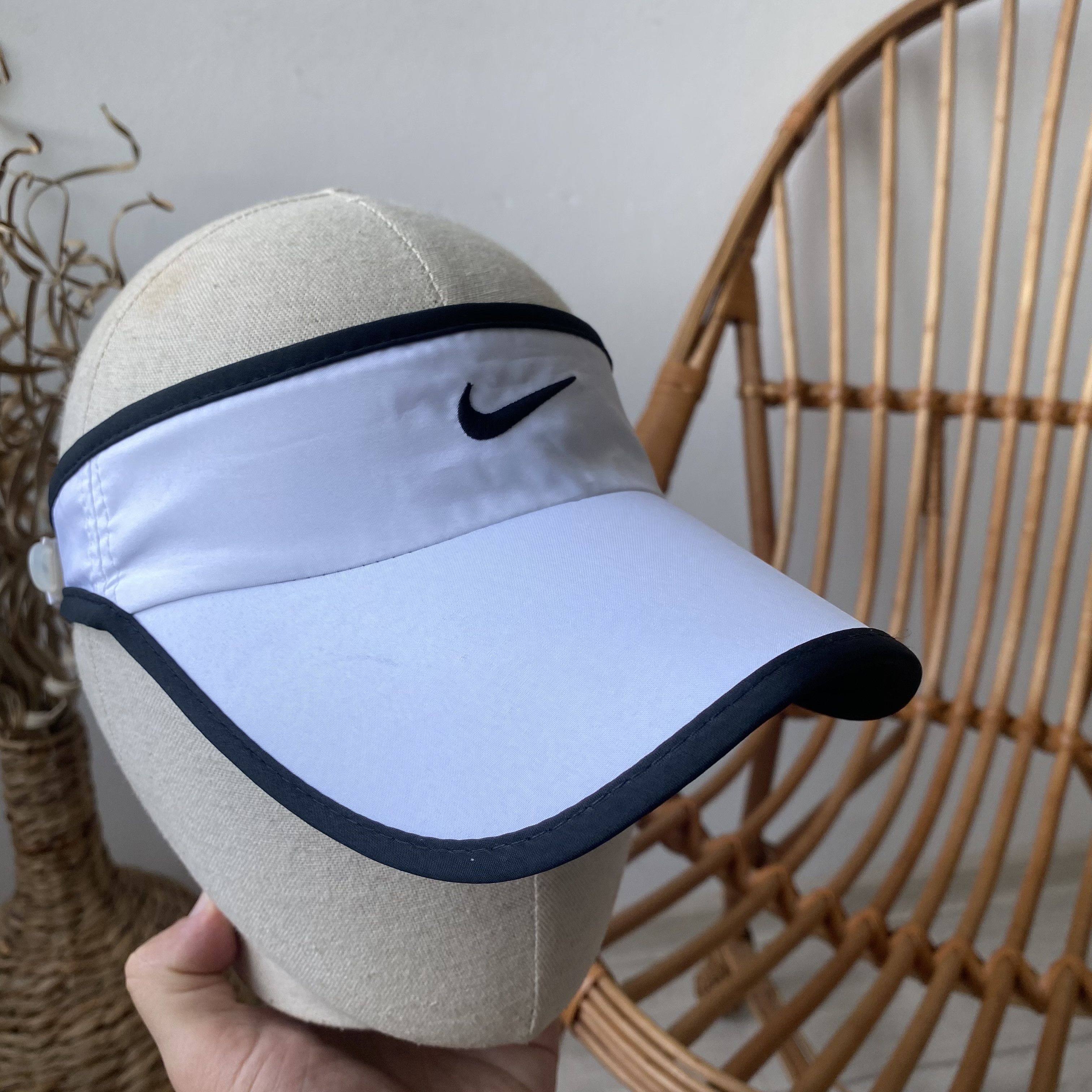 Nike Drill Visor Nike Golf Cap Nylon Center Swoosh Logo dri fit Size ONE SIZE - 3 Thumbnail