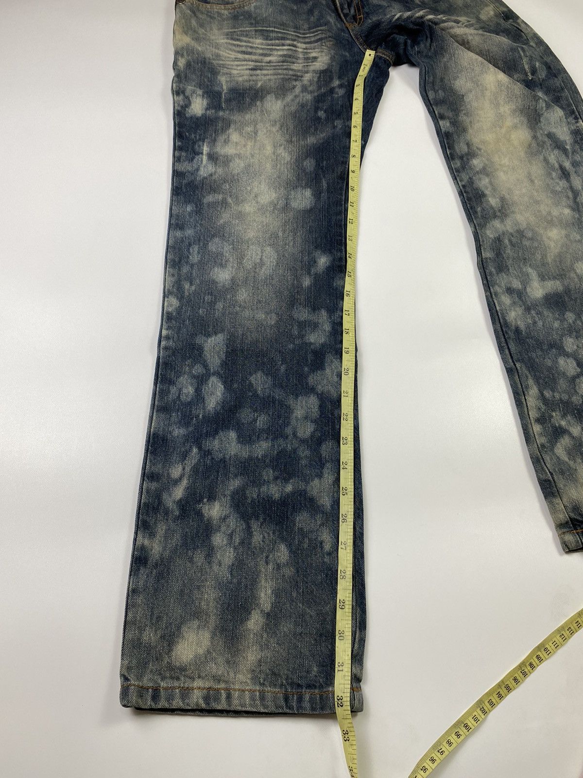 Hysteric Glamour Double waist jeans pant explosion by nylaus bleachwash 30x32 Size US 30 / EU 46 - 17 Thumbnail