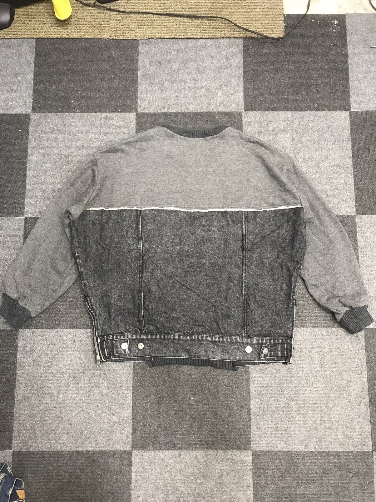 Japanese Brand 💥AVANT GARDE💥DOUBLE NAME HYBRID SWEATSHIRT X TRUCKER F218 Size US L / EU 52-54 / 3 - 2 Thumbnail