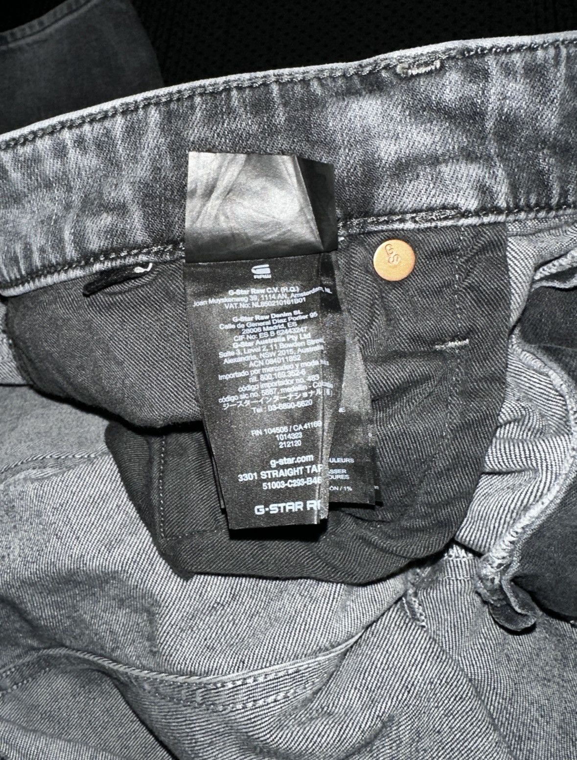 G-Star G-STAR 3301 REGULAR STRAIGHT TAPERED Size US 38 / EU 54 - 4 Thumbnail