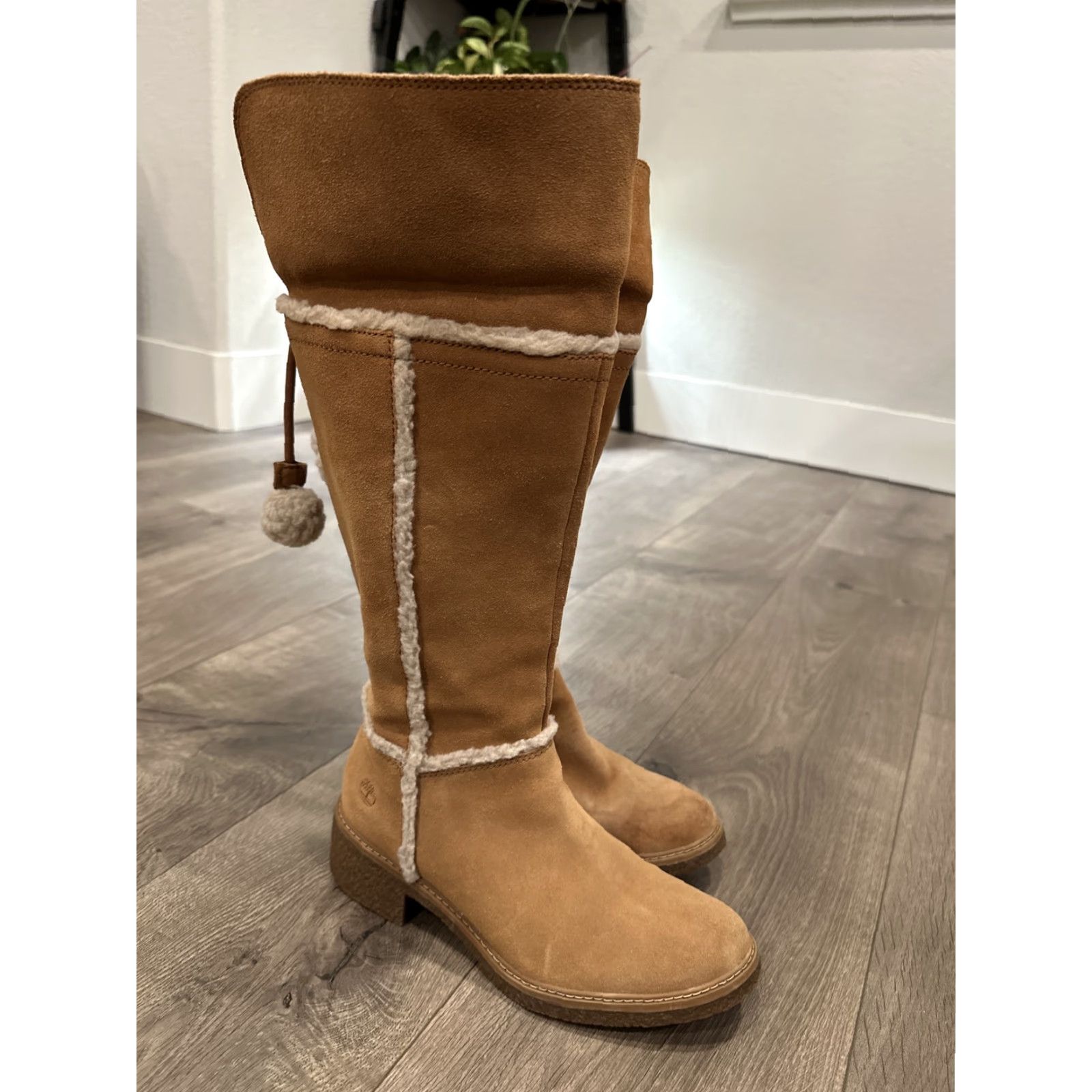 Timberland TIMBERLAND BRINDA Boots Women's Size 7 Medium Brown Suede ReBOTL Defender Boots Womens Size US 7 / IT 37 - 2 Thumbnail