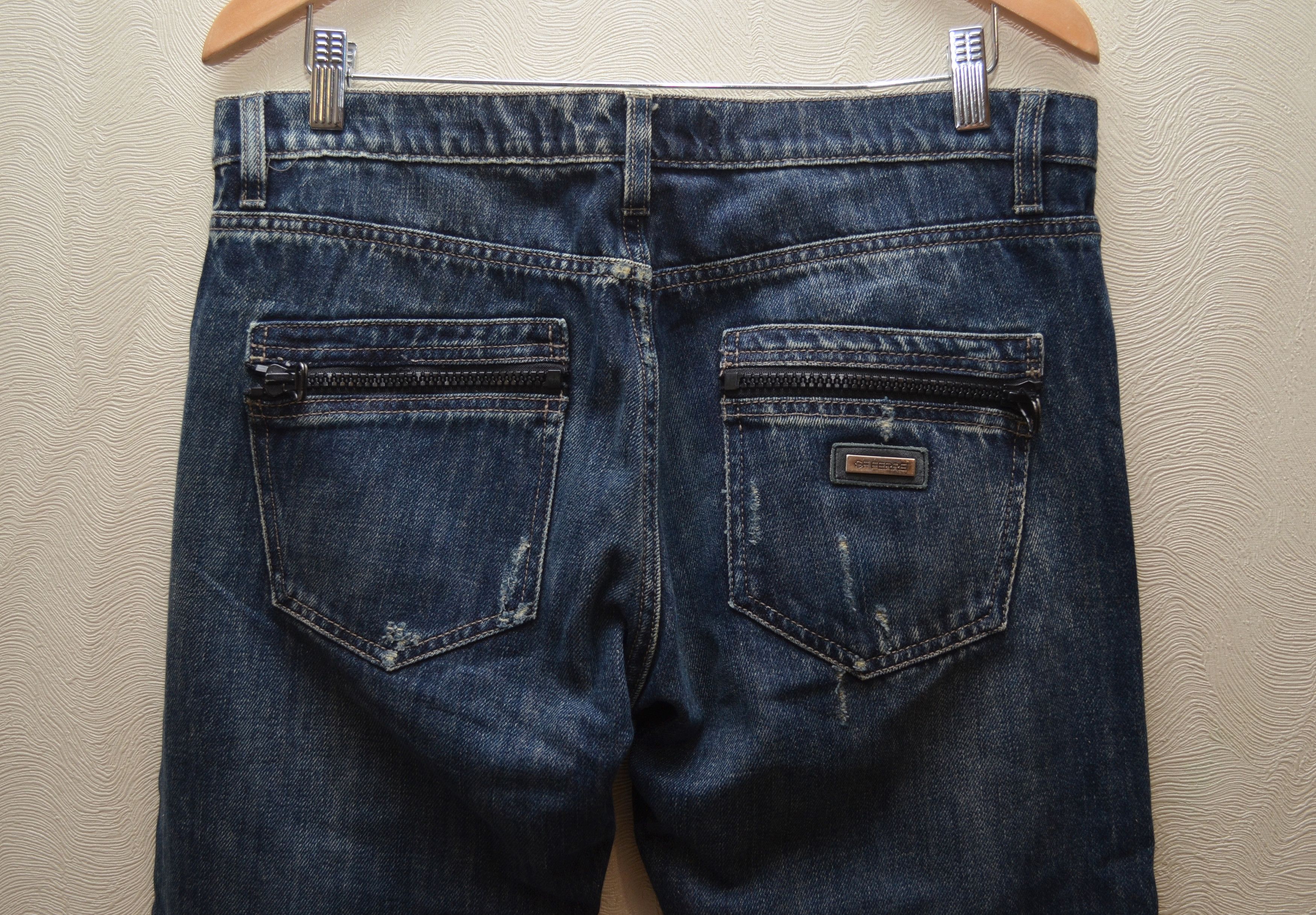Gianfranco Ferre × Vintage Vintage Gianfranco Ferre Distressed Jeans Size W33 RARE y2k Size US 33 - 9 Thumbnail