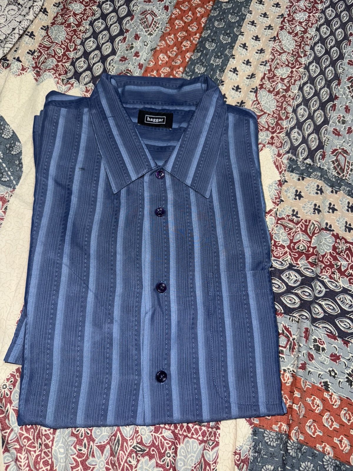Haggar Haggar Clothing Casual Button Down Shirt Pre-owned Size US L / EU 52-54 / 3 - 1 Thumbnail