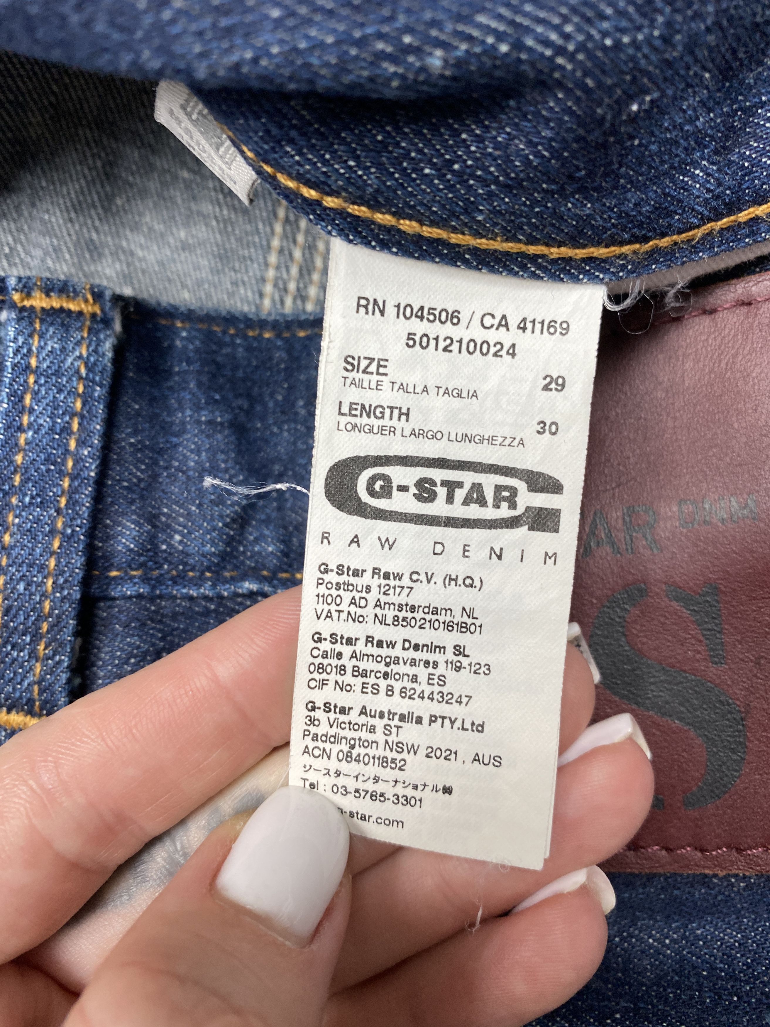 G-Star G Star Raw Vintage Mens Radar Tapered Denim Pants Jeans Size US 34 / EU 50 - 8 Thumbnail