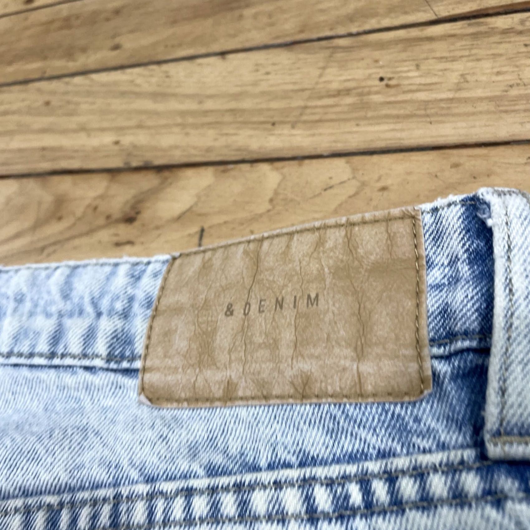 Denime &Denim Jeans Women 16 Y2k Distressed High Waist Loose Straight Light Blue 38x29 Jeans Size 38" / US 16 / IT 52 - 6 Thumbnail
