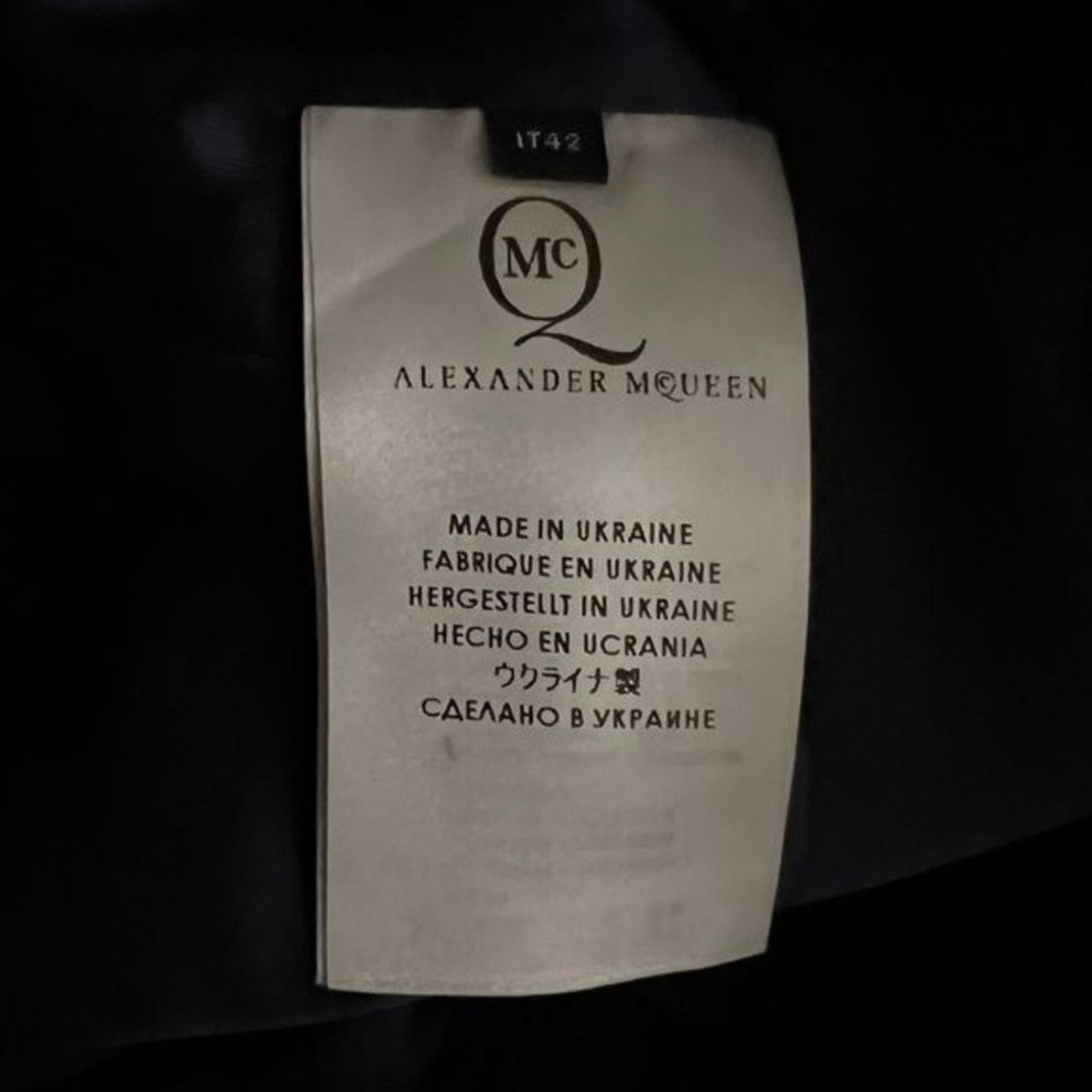 Alexander McQueen MCQ ALEXANDER MCQUEEN Navy Blue Knee-Length Dress, US6/IT42 Size M / US 6-8 / IT 42-44 - 8 Thumbnail