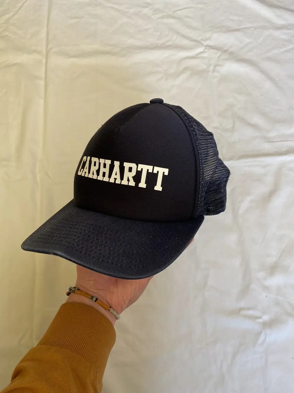 Carhartt VINTAGE CARHARTT CAP TRUCKER DAD HAT BIG LOGO Y2K FADED SKAT Size ONE SIZE - 7 Thumbnail