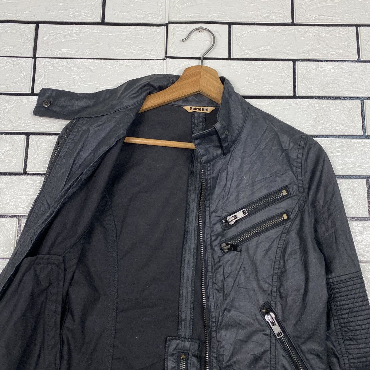 Hysteric Glamour 📌Vintage Cropped Soft Leather Biker Jacket Spiral Girl Size US M / EU 48-50 / 2 - 14 Thumbnail