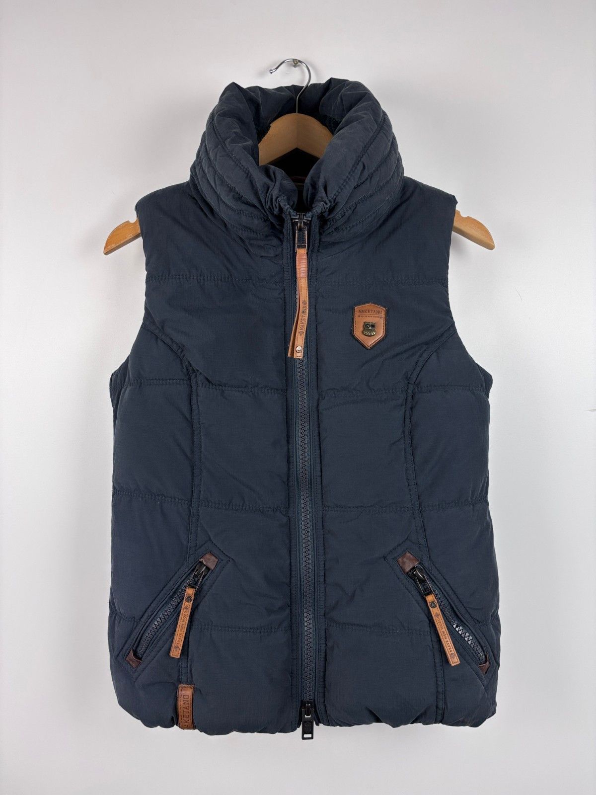 Naketano Naketano Vest Full Zip Insulated Fleece Jacket Blue Size S Size S / US 4 / IT 40 - 1 Thumbnail