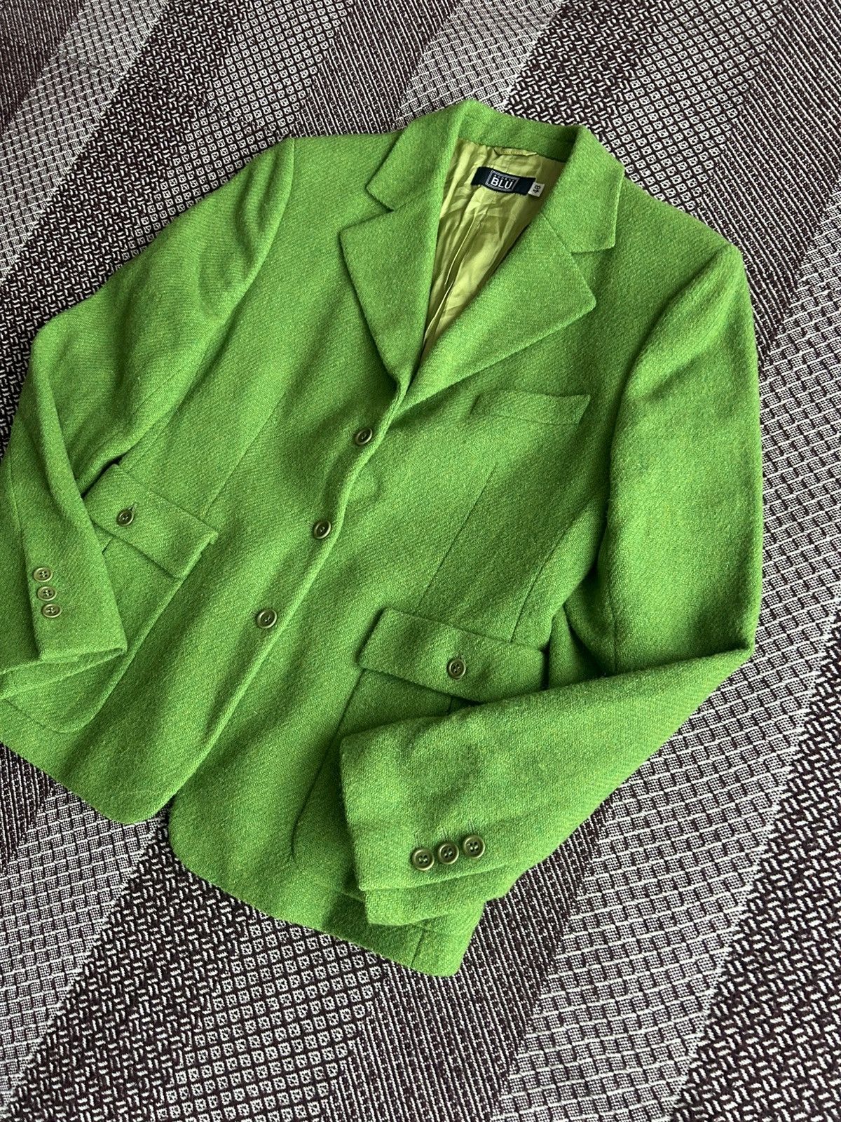 Aspesi Vintage Alberto Aspesi Blu Wool Blazer Women Solid Style 48 Size M / US 6-8 / IT 42-44 - 2 Thumbnail