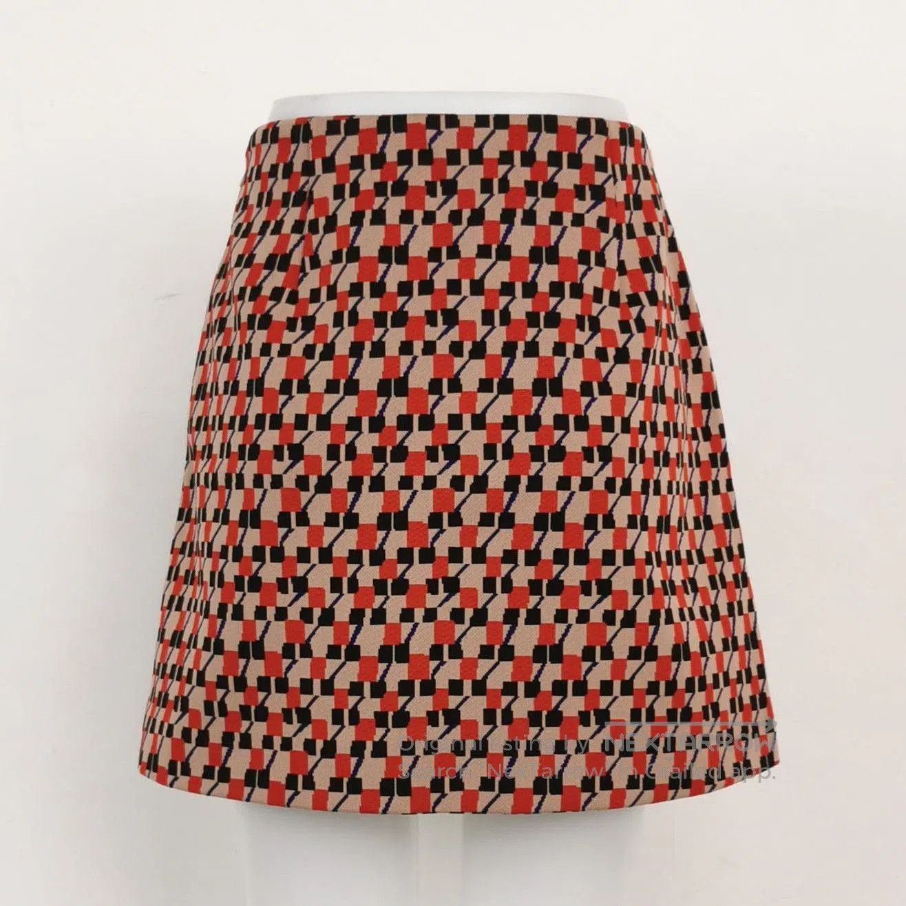 Prada Prada Color Block Logo Skirt in Size 42 . Size 41" - 2 Thumbnail