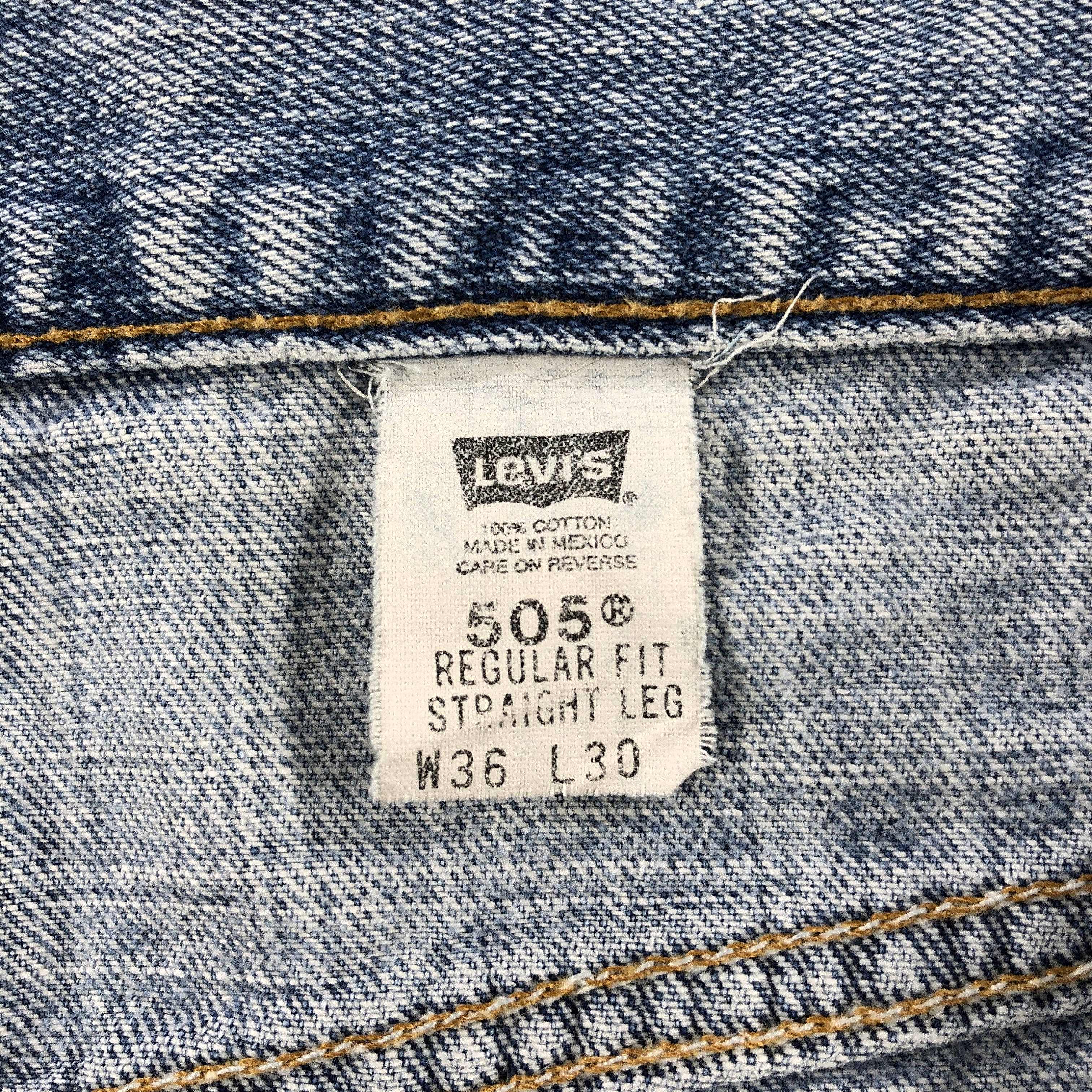 Levi's × Vintage 90s Vintage Light Wash Levis 505 Jeans-JM1743 Size US 37 - 11 Thumbnail