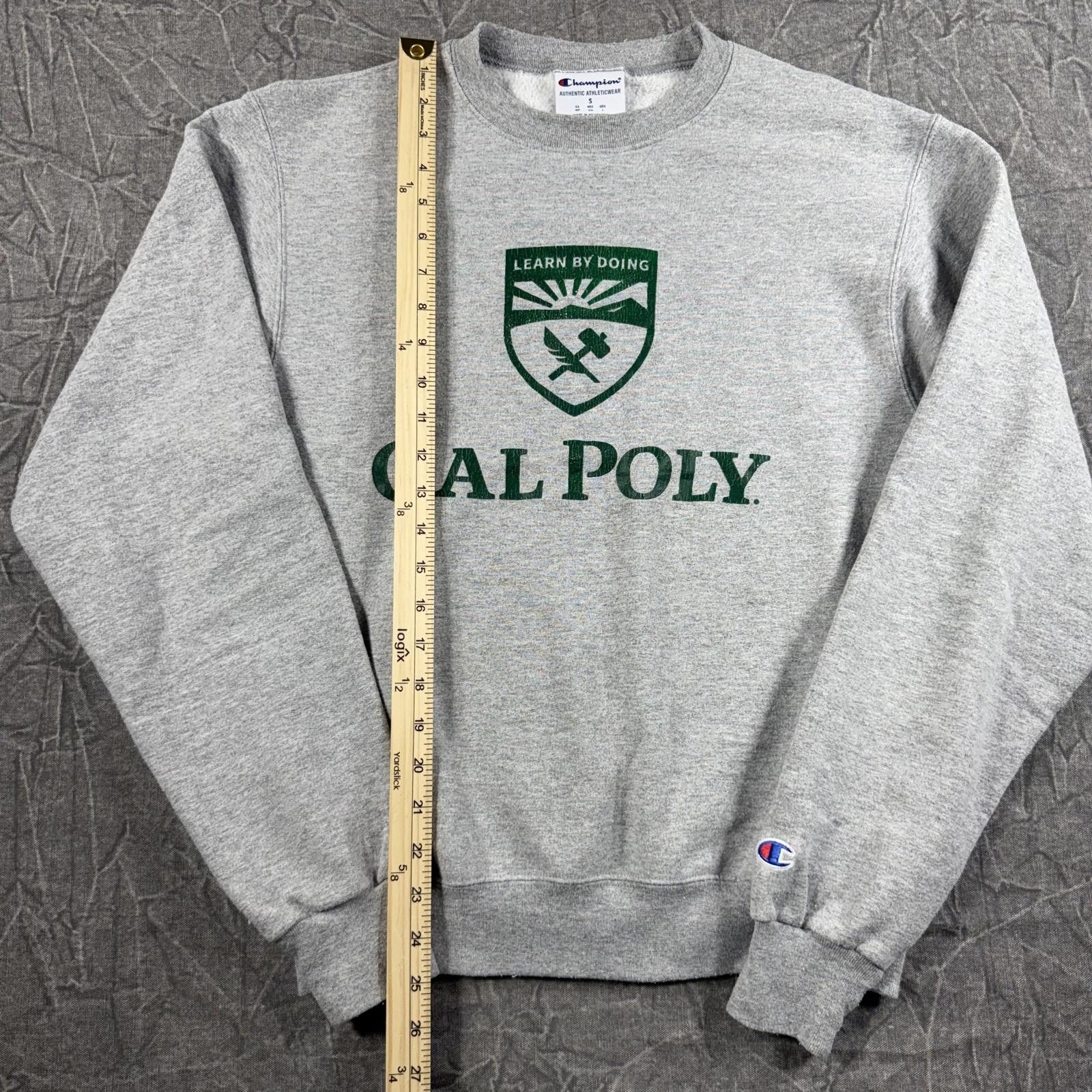 Champion Champion Sweater Unisex S Grey Cal Poly Vintage Size S / US 4 / IT 40 - 4 Thumbnail