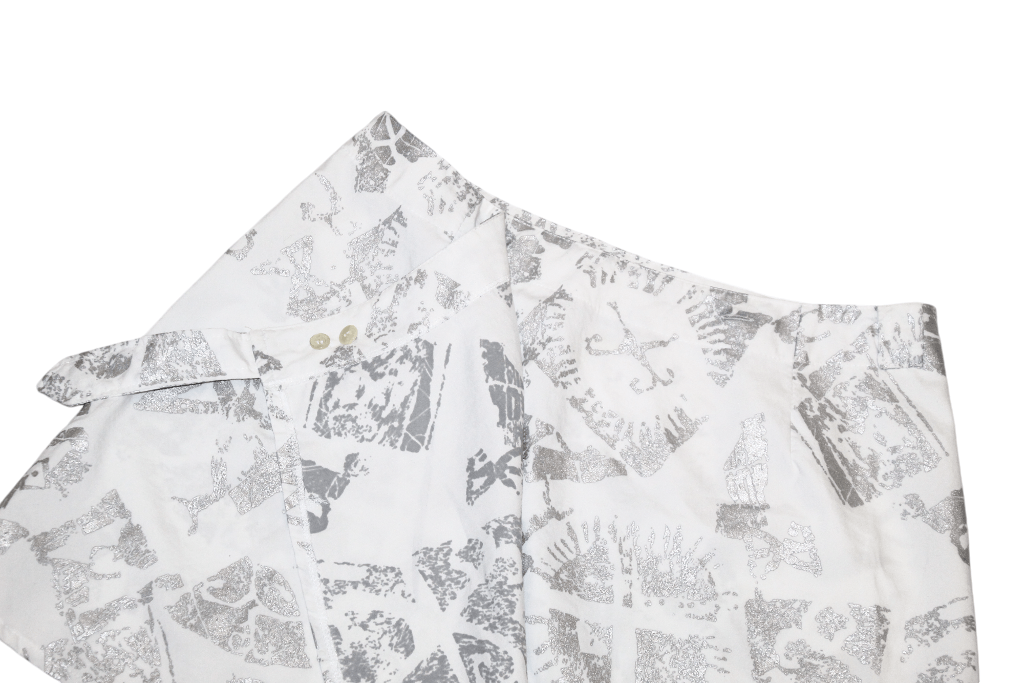 Sergio Tacchini Sergio Tacchini Abstract Glitter Coated Wrap Tennis Skirt Size 32" / US 10 / IT 46 - 4 Thumbnail