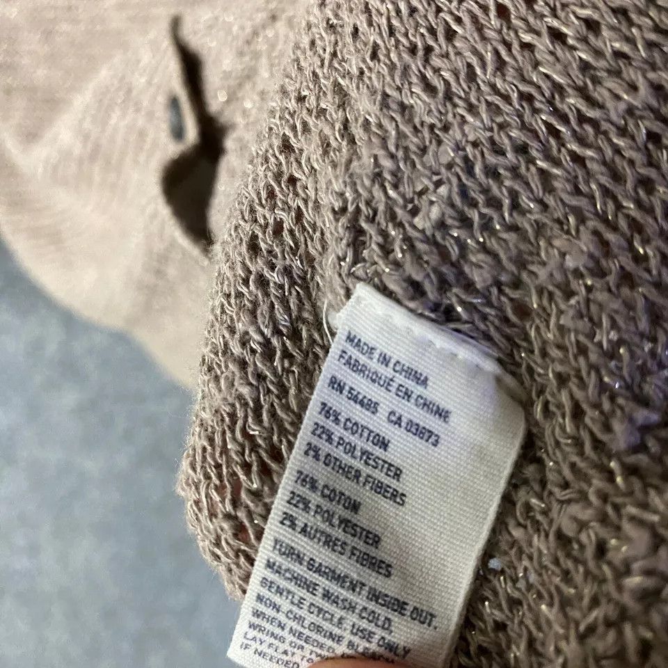 American Eagle Outfitters American Eagle Cardigan Women's Medium Knit V-Neck Glitter Size M / US 6-8 / IT 42-44 - 4 Thumbnail