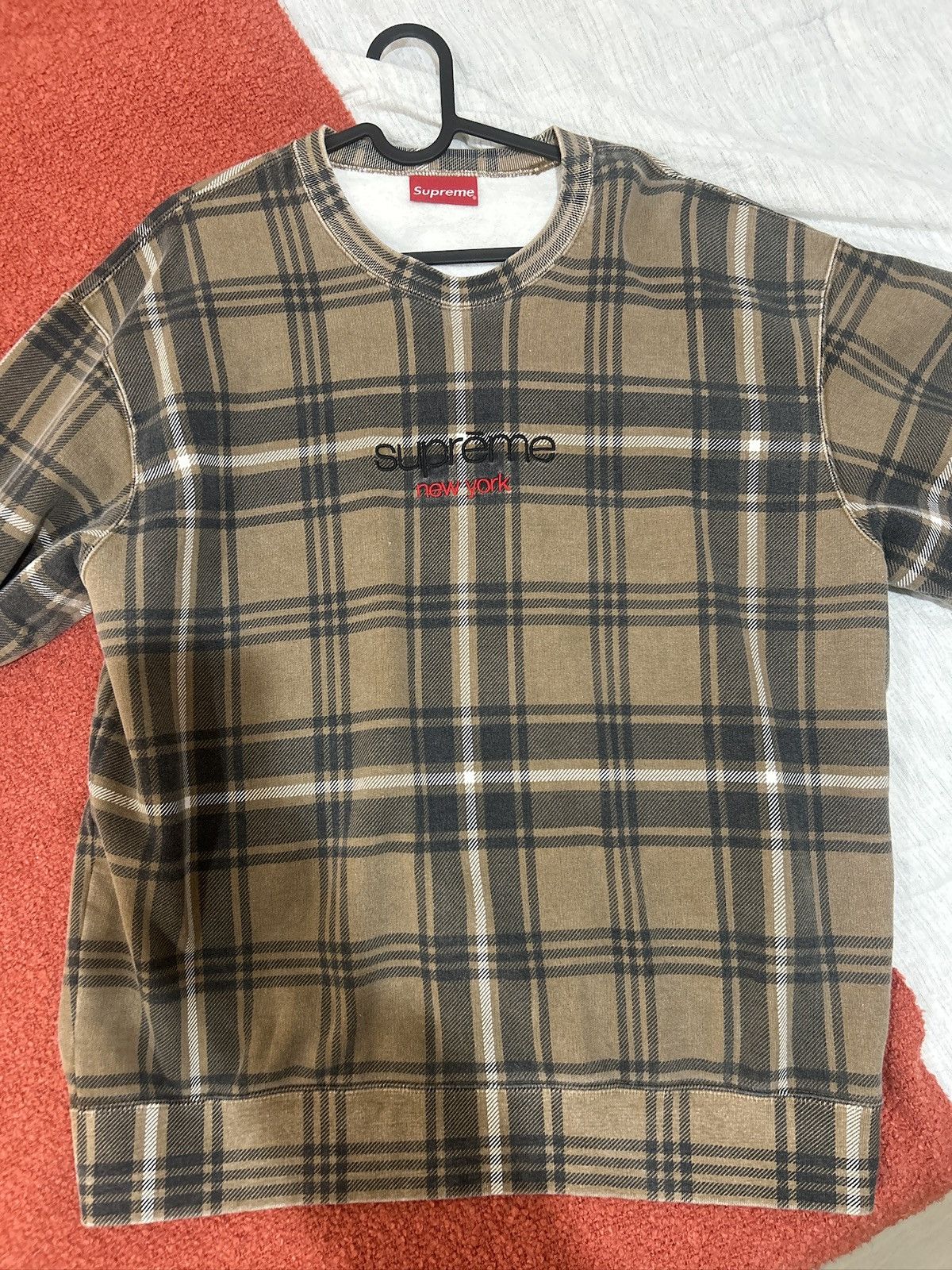 Supreme Supreme plaid crewneck Size US M / EU 48-50 / 2 - 1 Thumbnail