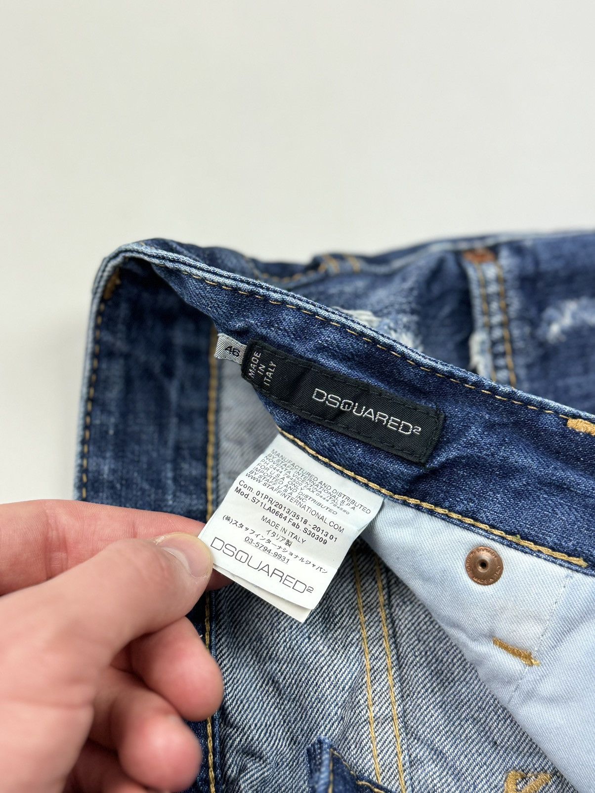Dsquared2 Dsquared2 Anchor Distressed Jeans Made in Italy Size US 32 / EU 48 - 11 Thumbnail