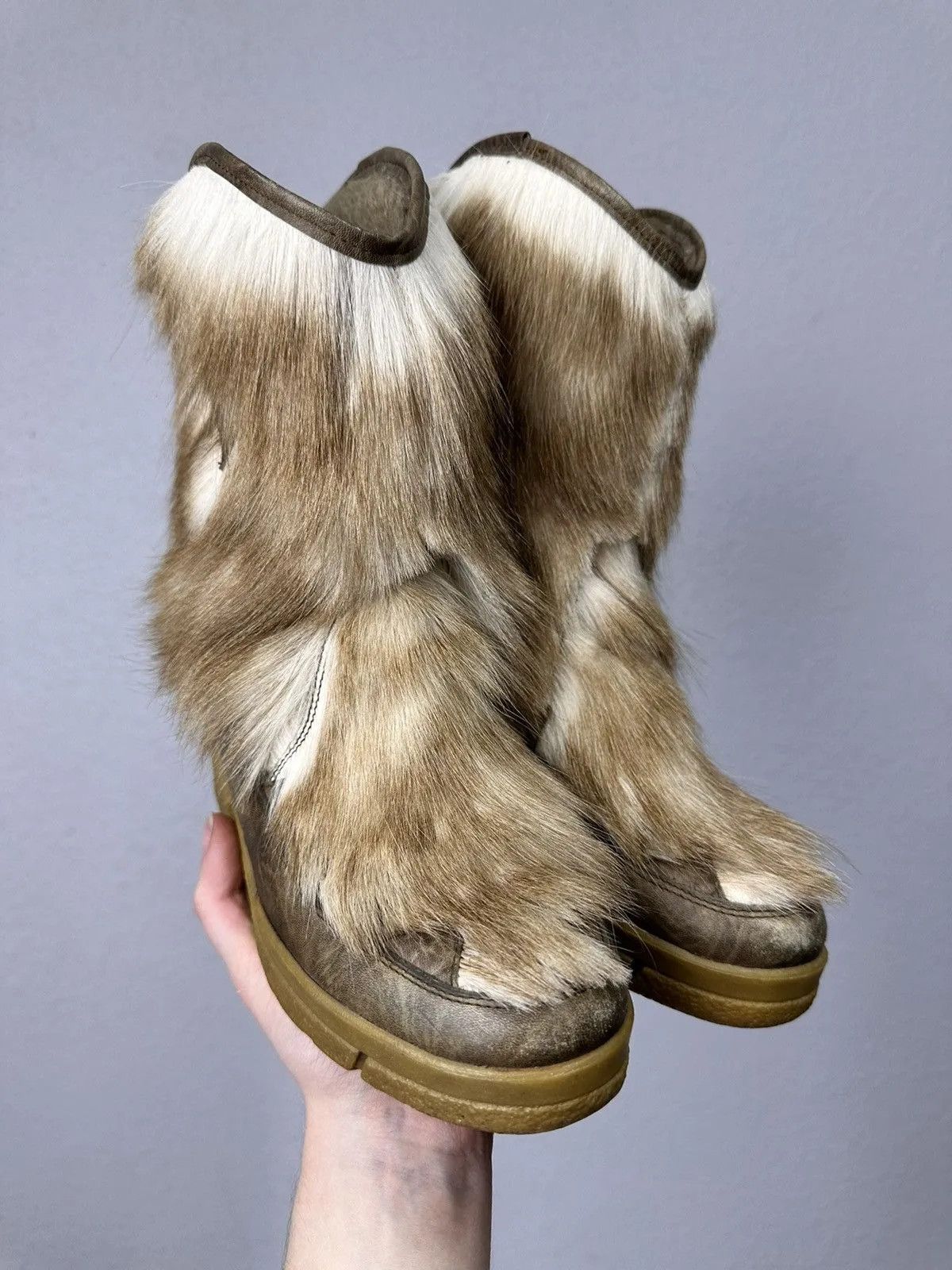 A.S.98 Vintage IfSixWasNine Leather Hight Winter Boots Size US 6 / IT 36 - 1 Thumbnail