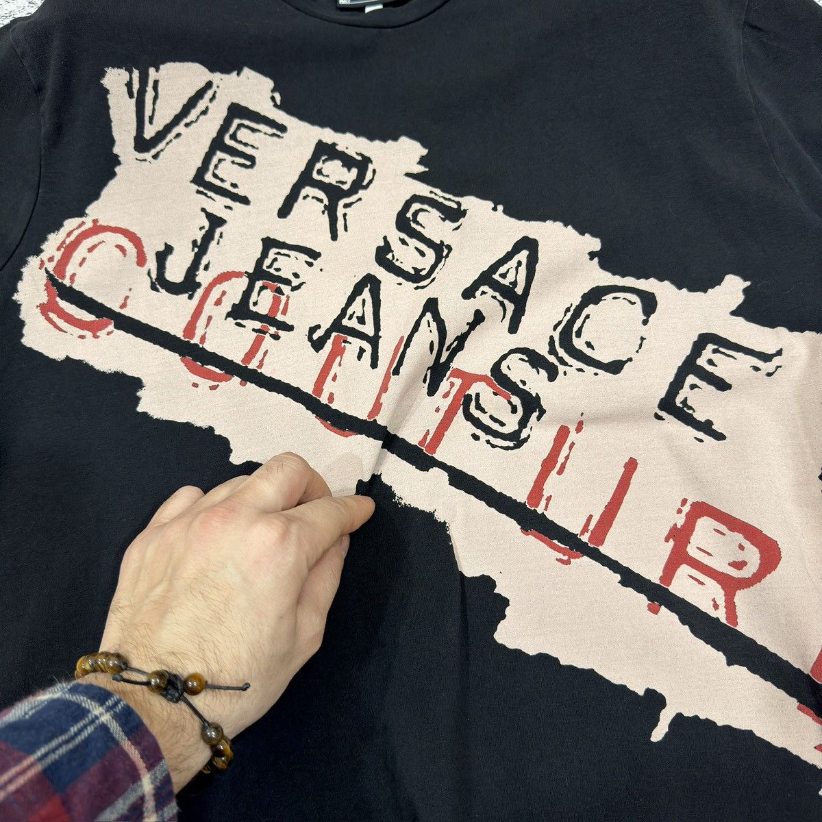 Designer × Versace Jeans Couture Versace JC Mens Black Tee L-XL size Size US XL / EU 56 / 4 - 3 Thumbnail