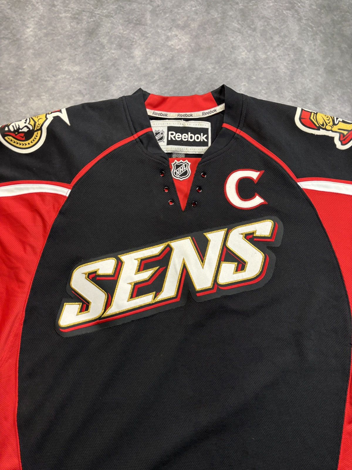 NHL 2008-2011 Ottawa Senators Jersey Sens Alfredson Black Hockey Size US XL / EU 56 / 4 - 12 Thumbnail