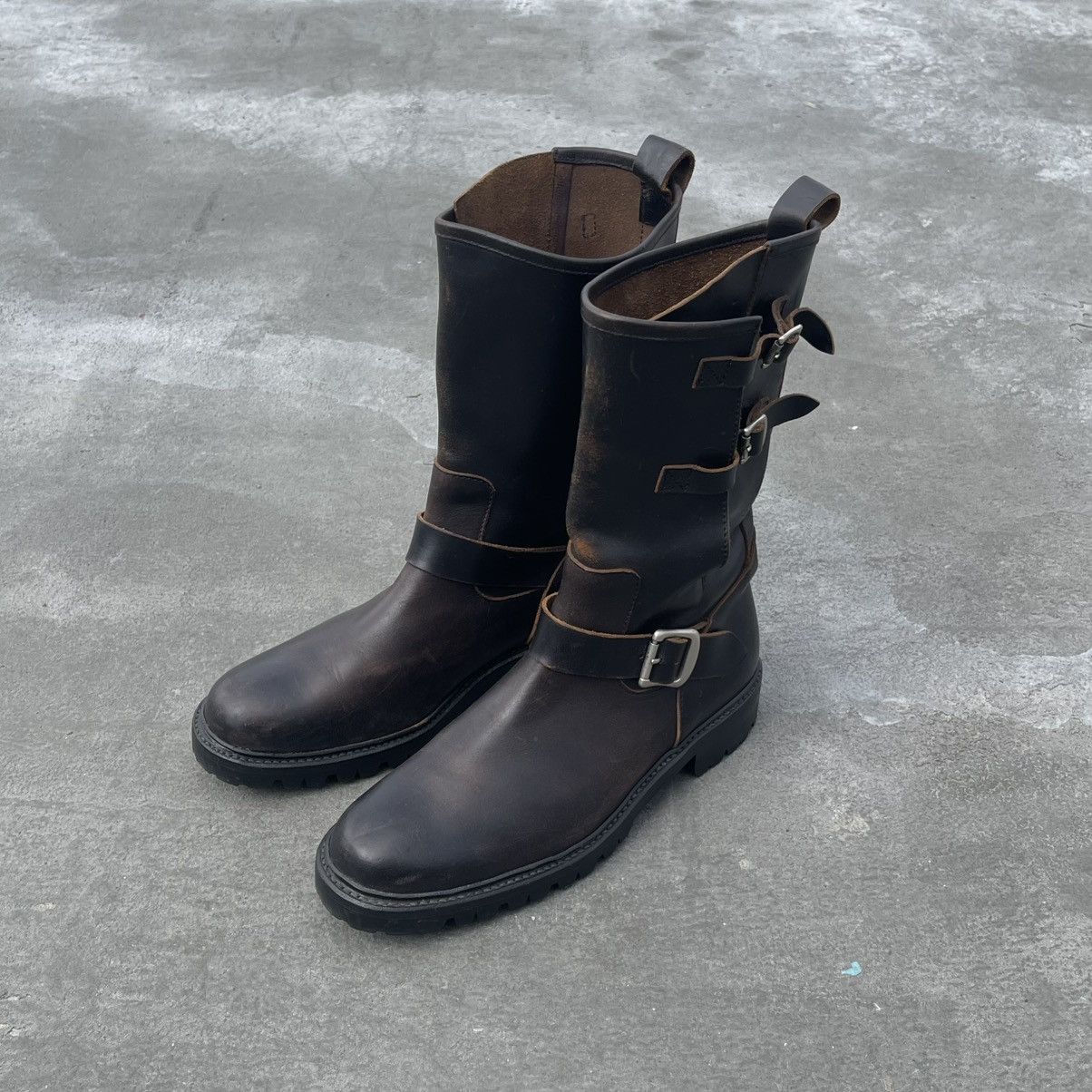 Y's Yohji Yamamoto Y’s Red Label Engineer Belted Buckle Boots Size US 8 / EU 41 - 1 Thumbnail
